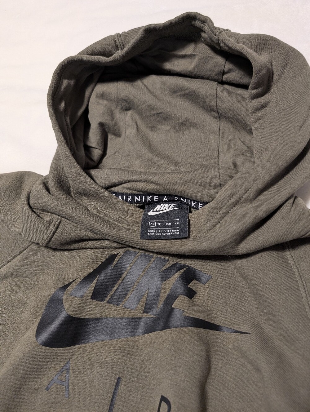 Nike Air Hoodie Women's Sweatshirt Olive Green - XS